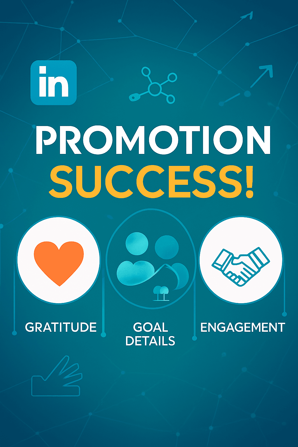 Illustration showcasing prospects of getting a promotion in LinkedIn post