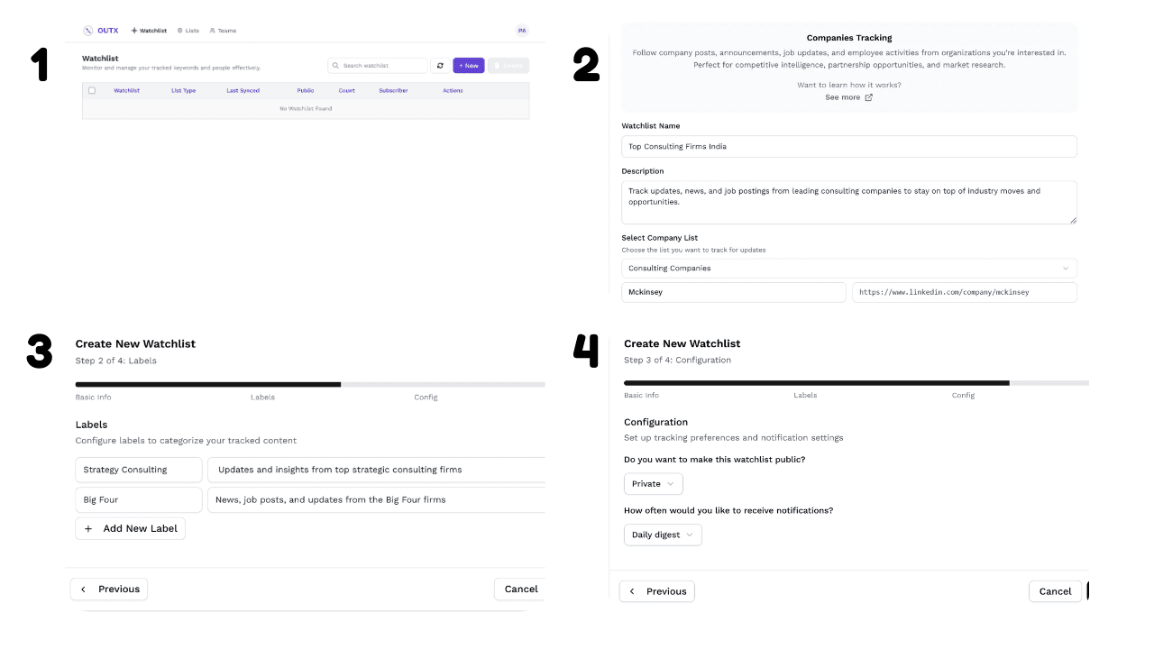create watchlist