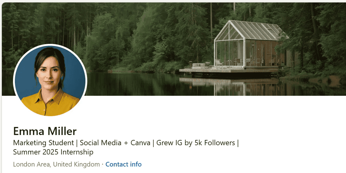 LinkedIn headline