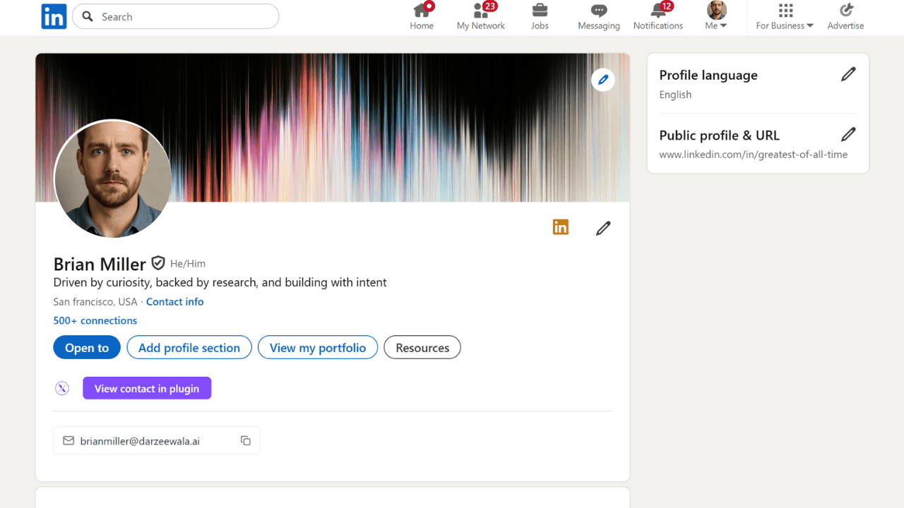Profile information