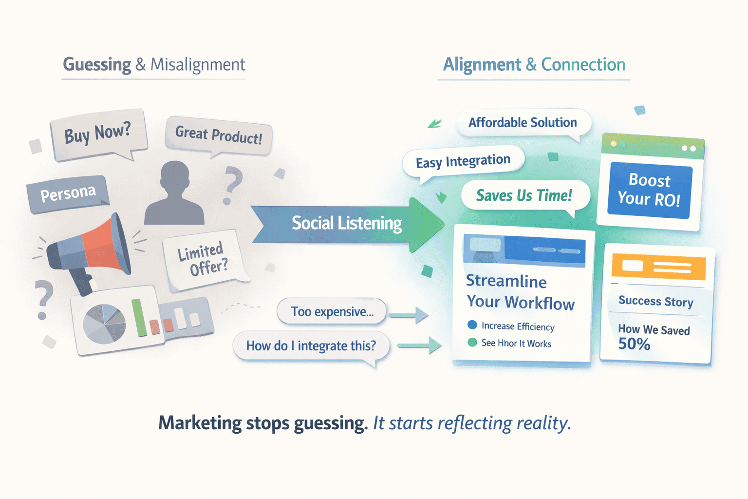 Marketing stops guessing and starts aligning